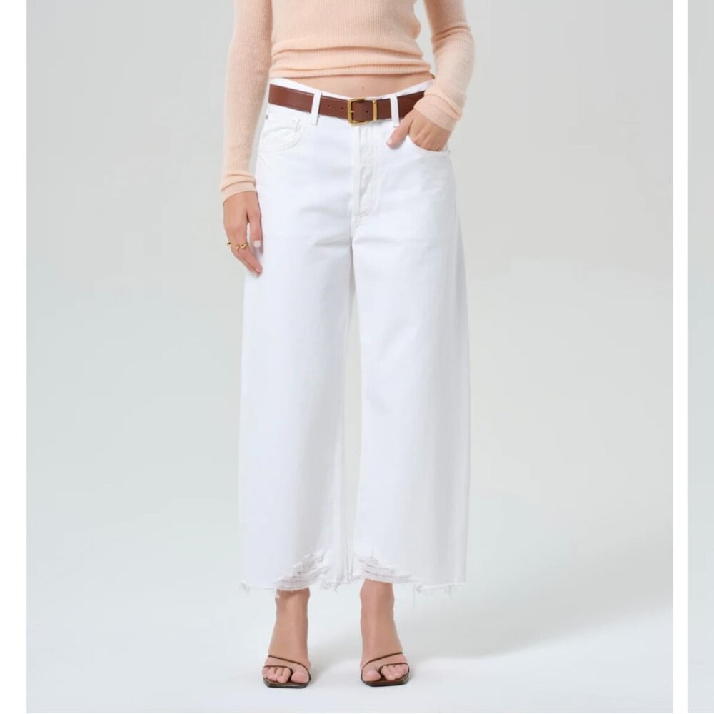 Citizens of Humanity Ayla Raw Hem Crop in Harlow - Size 27